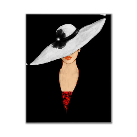 Fine Art- Canvas Print The hat-Wall art