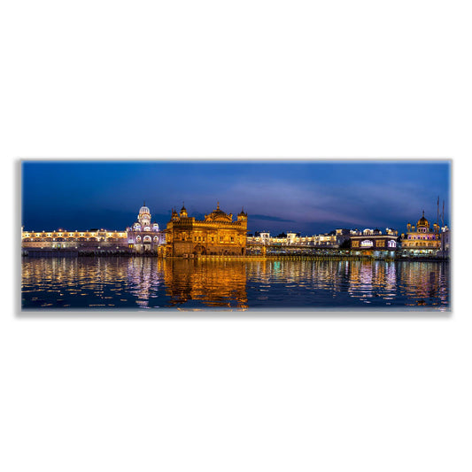 Canvas Print of the Golden Temple -Wall Decor Skyline-RGB varnish