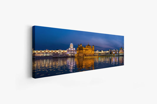 Canvas Print of the Golden Temple -Wall Decor Skyline-RGB varnish