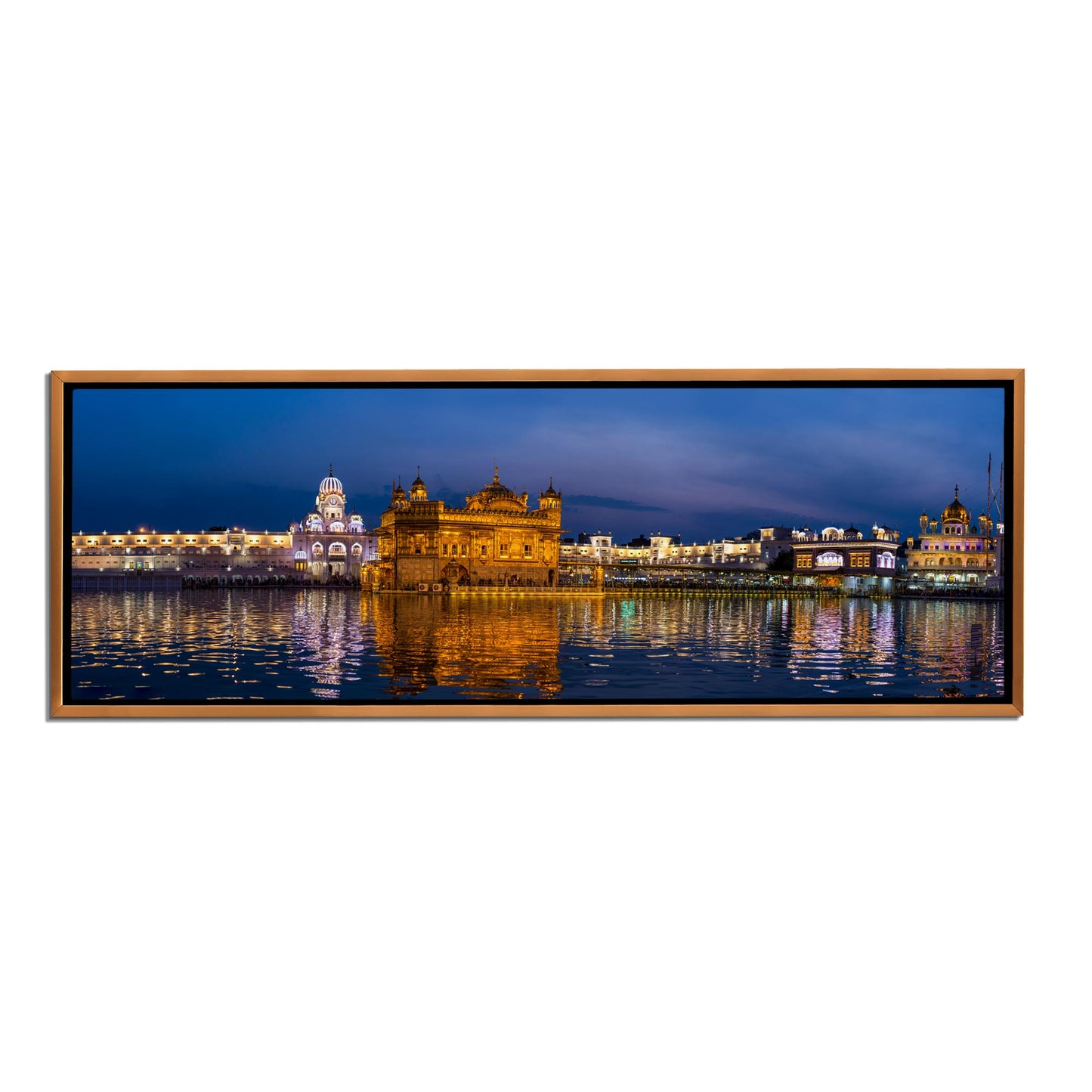 Canvas Print of the Golden Temple -Wall Decor Skyline-RGB varnish