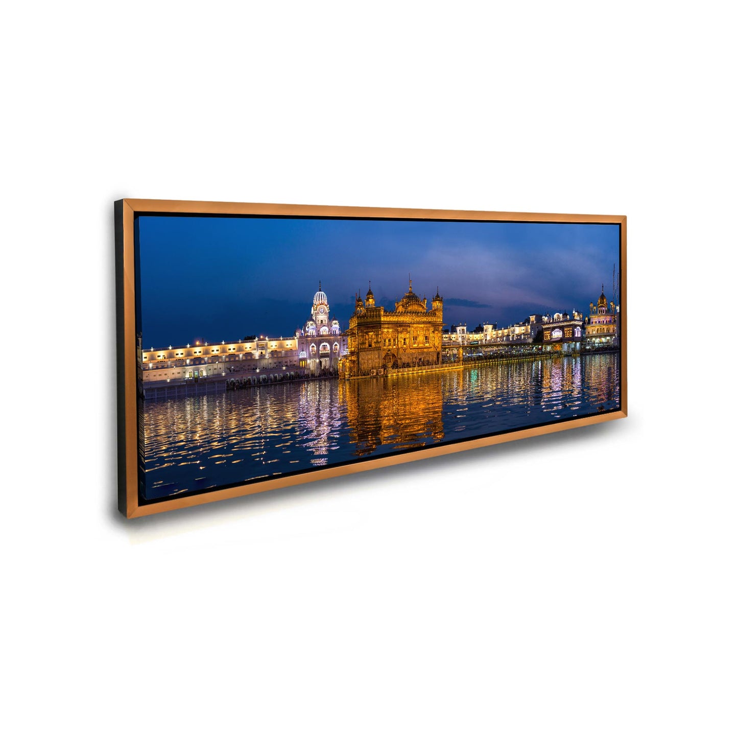 Canvas Print of the Golden Temple -Wall Decor Skyline-RGB varnish