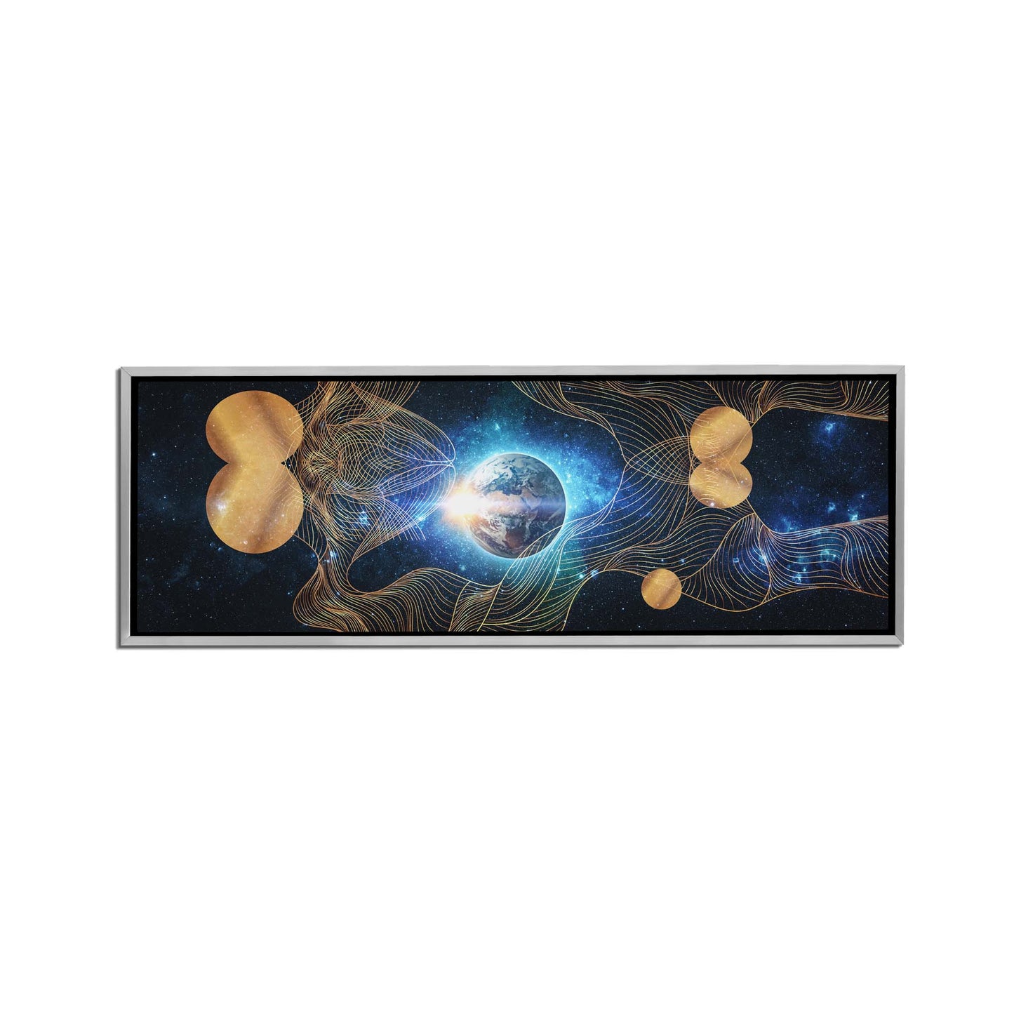 Canvas Print-Abstract Earth Composition-Gold varnish-Wall art