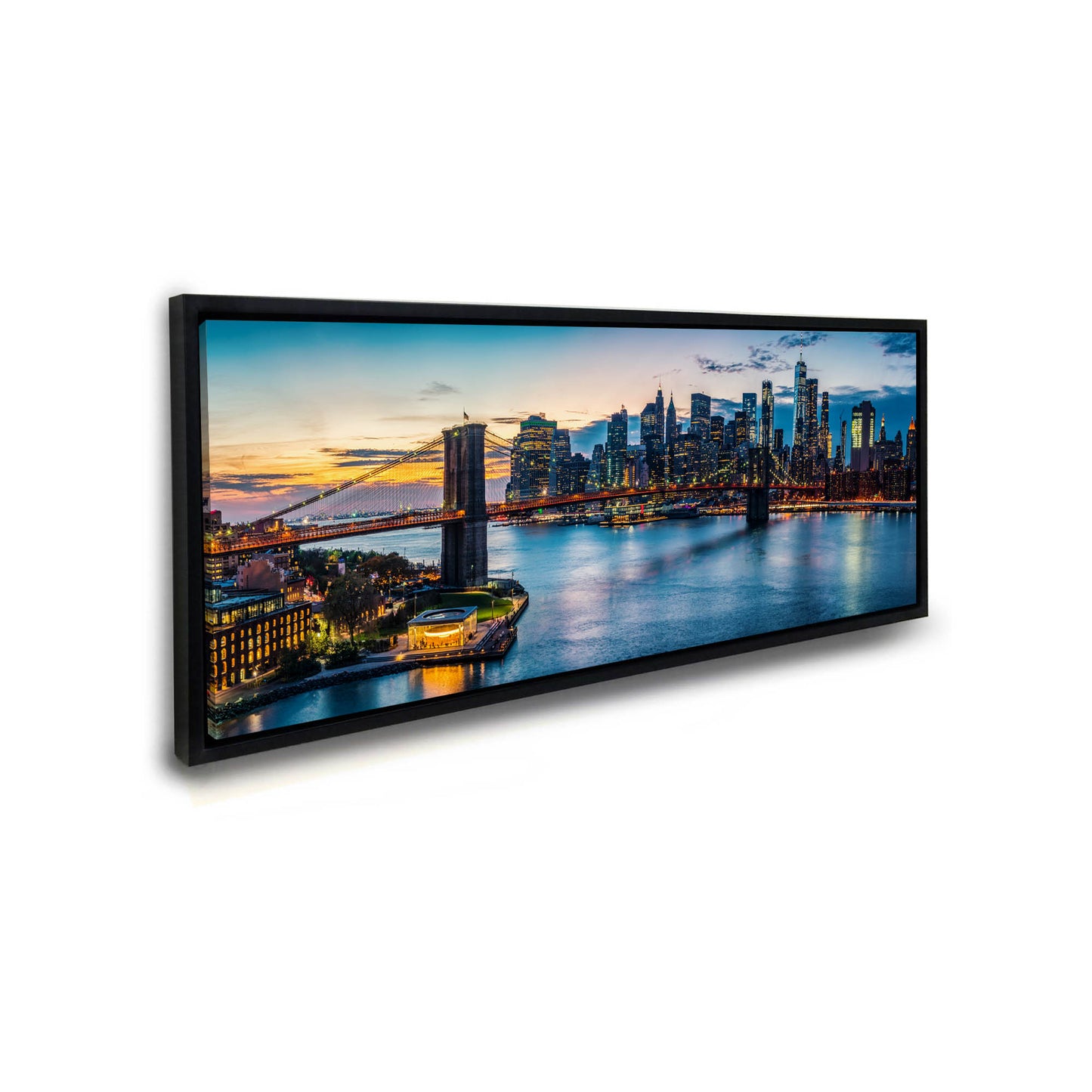 Cities Skylines-NYC Sunset Bridge-Wall Decor