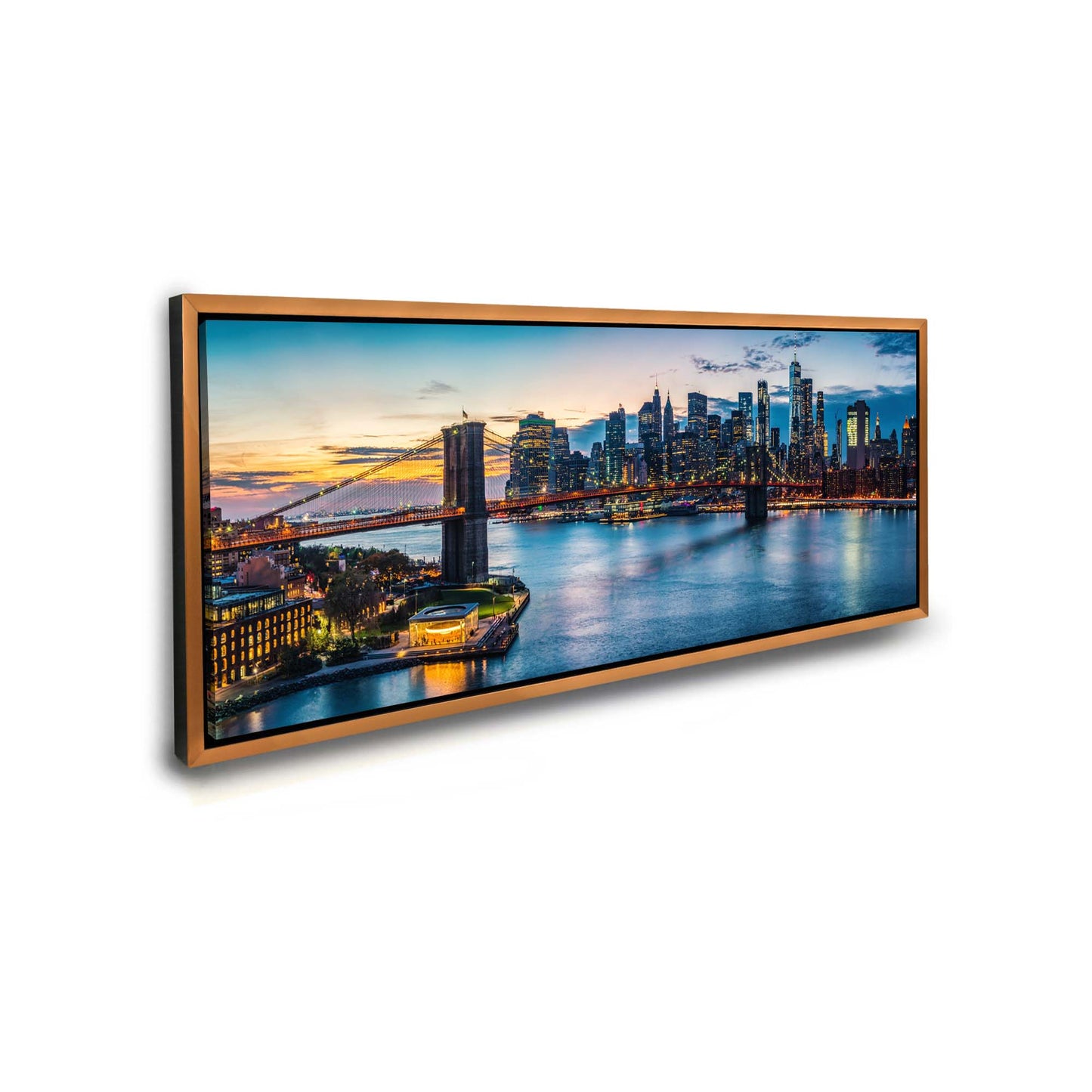Cities Skylines-NYC Sunset Bridge-Wall Decor
