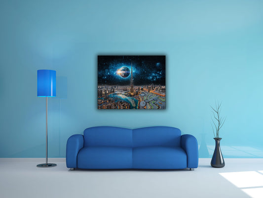 Wall Art-Dubai Concept-Canvas Print-Skyline