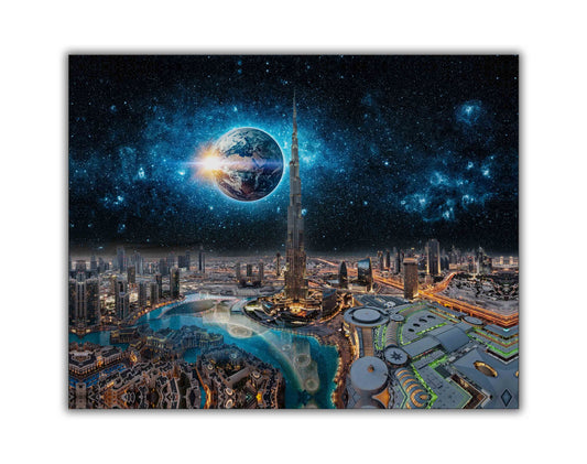 Wall Art-Dubai Concept-Canvas Print-Skyline