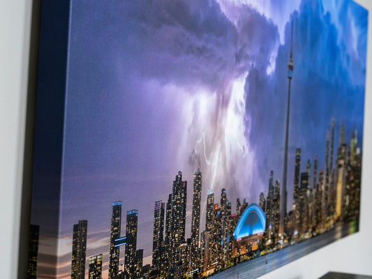 Toronto Amidst the Storms- Canvas Cities Skyline
