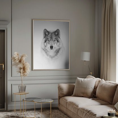  Portrait of a Timber Wolf Wall Artwork 0