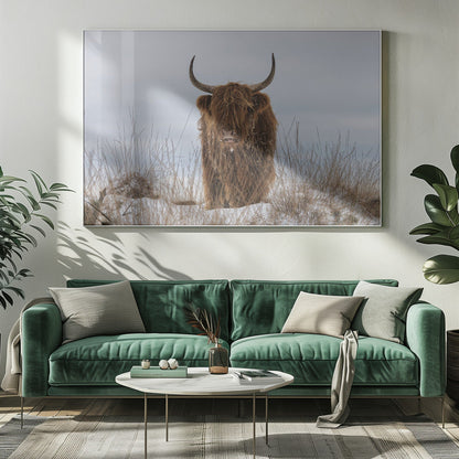  Highlander in Snow Wall Artwork 0