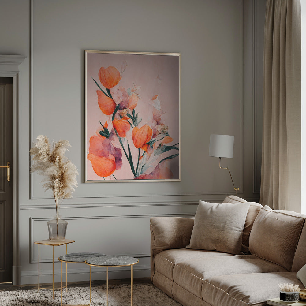  Orange Tulips Wall Artwork 0