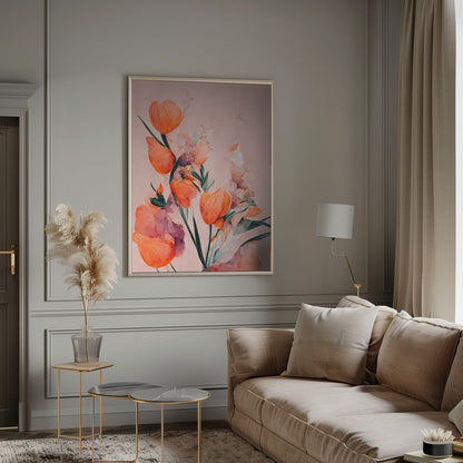  Orange Tulips Wall Artwork 0