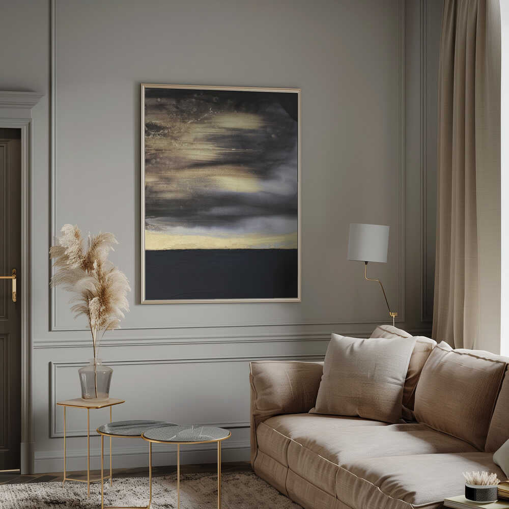 Wall art Gold Noir