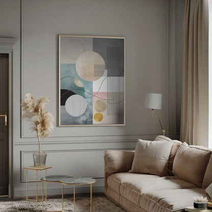 Wall art Pastel Geometry Collage