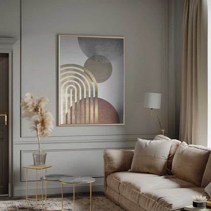 Wall art Composition lines and circles 2