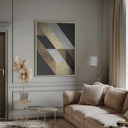 Wall art Geometric Gold Flow