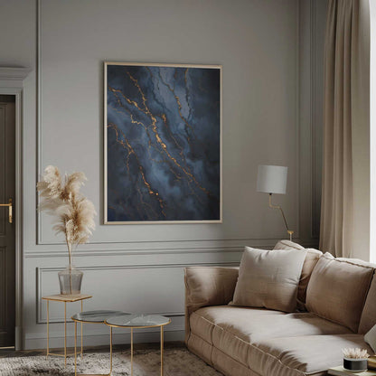 Wall art Blackout With Gold Vibes