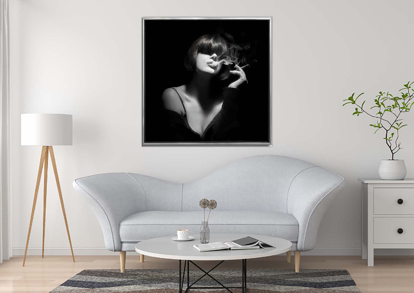Fine Art Canvas-Mystery smoker-Wall Art Decor