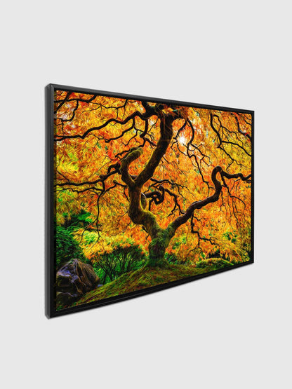 Canvas Print-Orange Tree-Nature Artwork