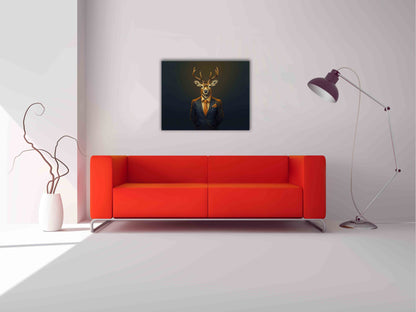 Chief deer- Modern art-Wildlife Canvas Art