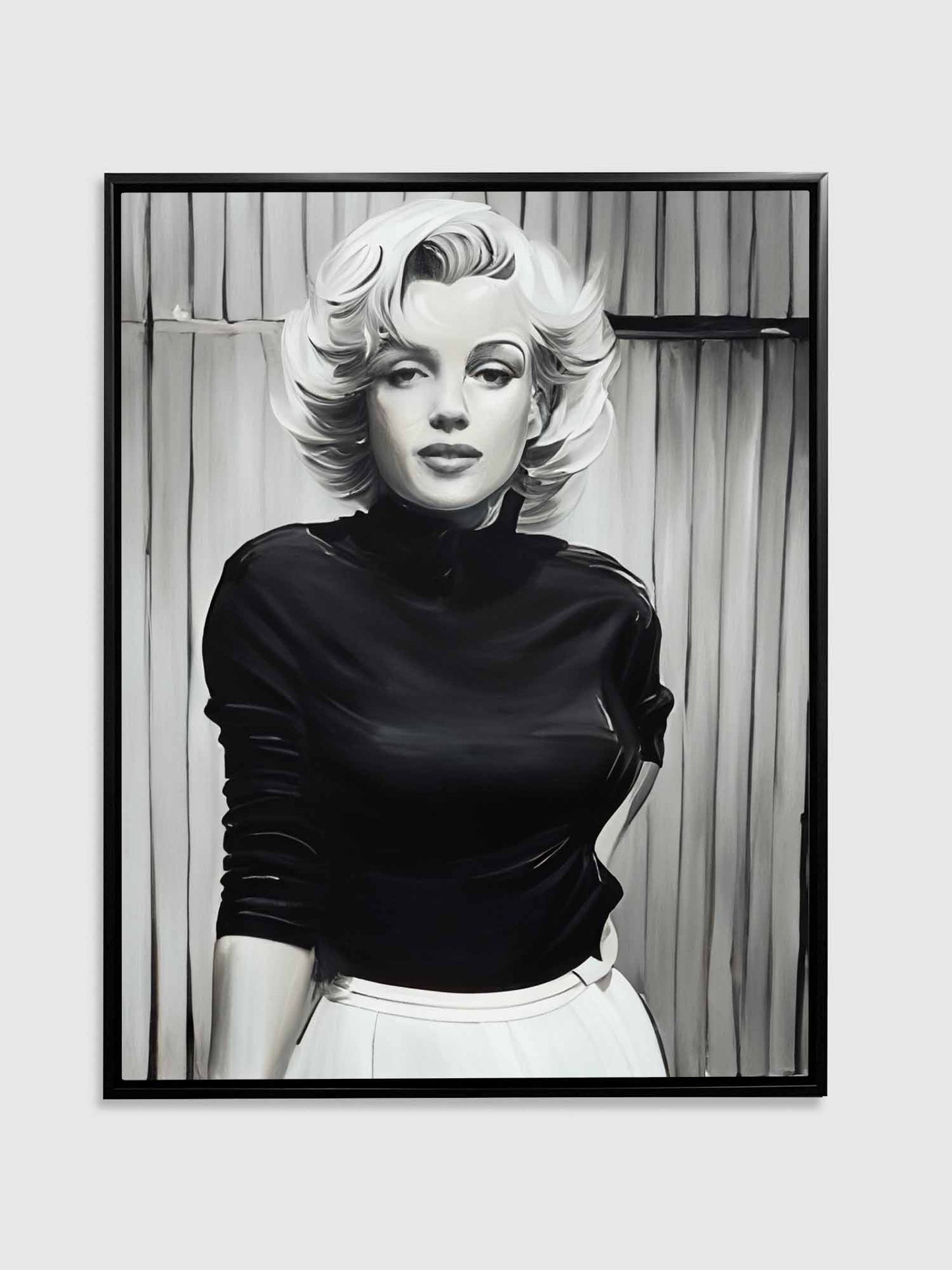 Marilyn in Black and White - Wall decor - Canvas Fine Art
