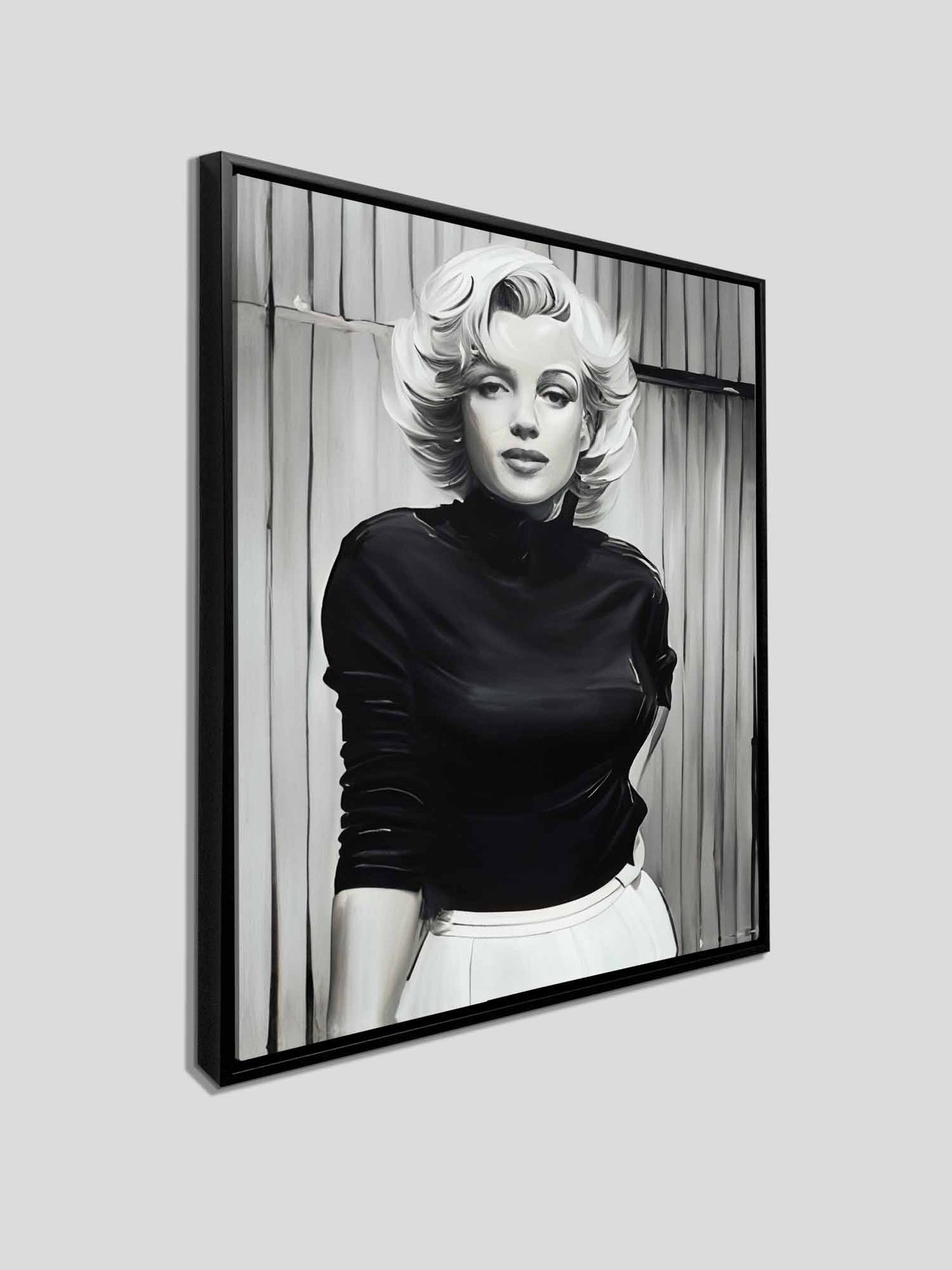 Marilyn in Black and White - Wall decor - Canvas Fine Art