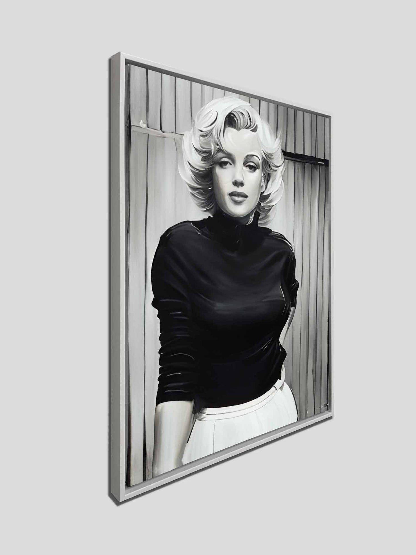 Marilyn in Black and White - Wall decor - Canvas Fine Art