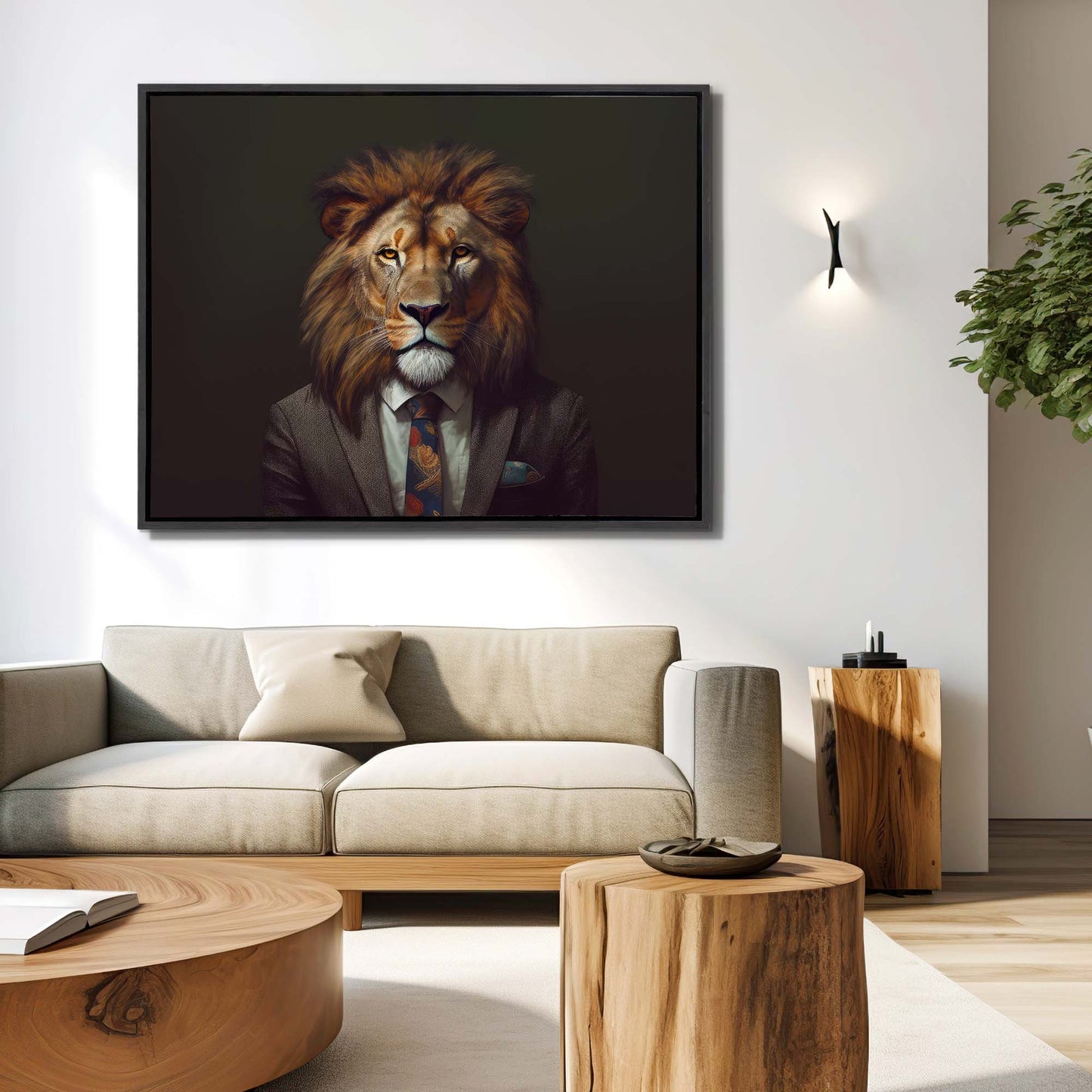 Wildlife Canvas Art - Boss Lion- Wall Decor