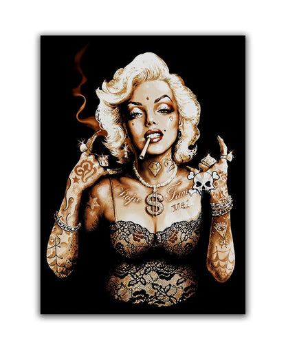 Metal head Marilyn-Wall decor-Canvas Artwork