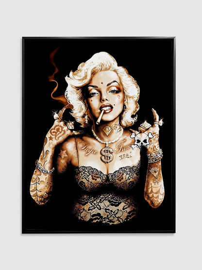 Metal head Marilyn-Wall decor-Canvas Artwork