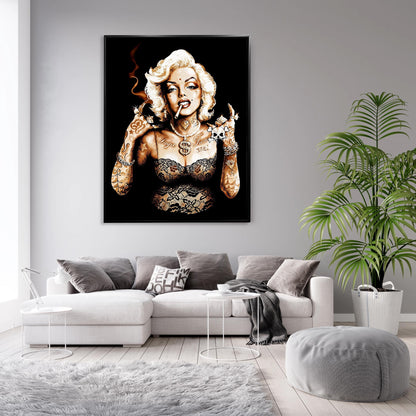 Metal head Marilyn-Wall decor-Canvas Artwork