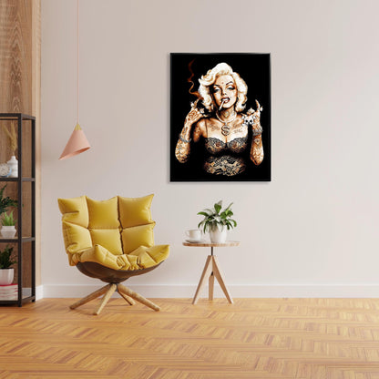 Metal head Marilyn-Wall decor-Canvas Artwork