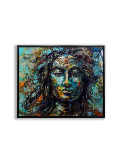Shiva Canvas Wall Art-Indian Art- Religious Photo