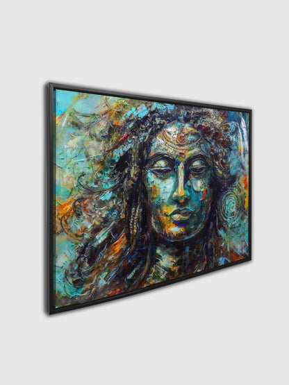 Shiva Canvas Wall Art-Indian Art- Religious Photo