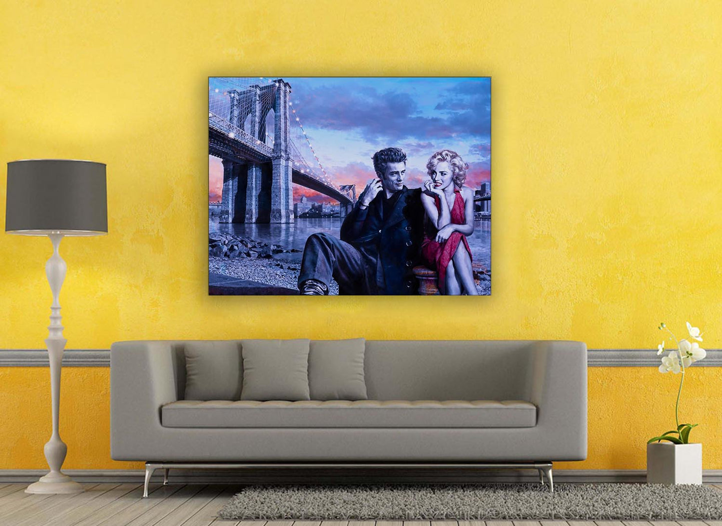 Dean and Marilyn - Wall decor - Canvas Fine Art