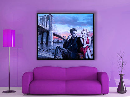 Dean and Marilyn - Wall decor - Canvas Fine Art