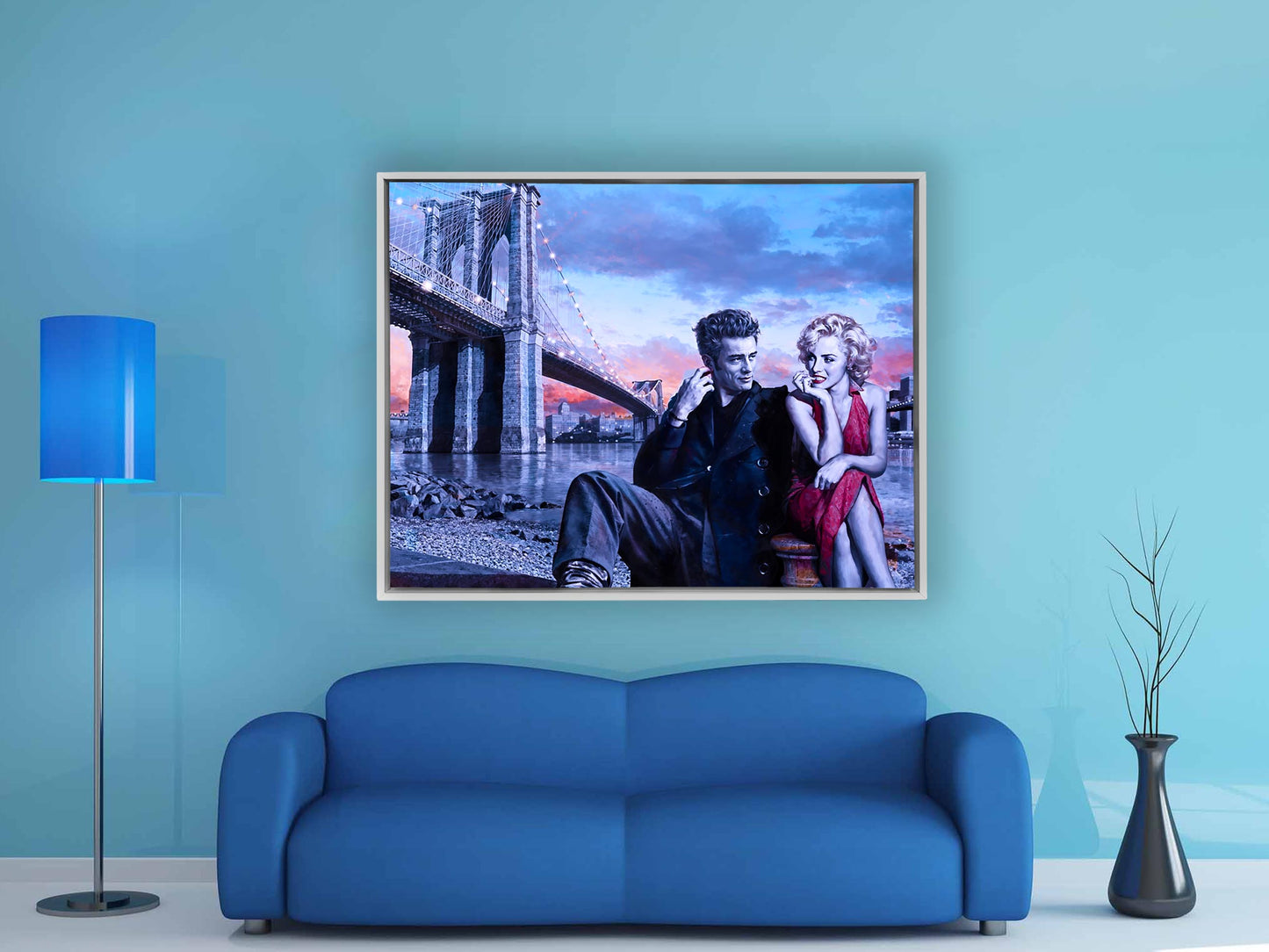 Dean and Marilyn - Wall decor - Canvas Fine Art