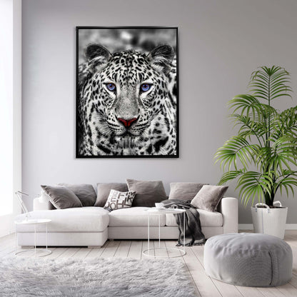Canvas print-Blue Eyed White Tiger- Wildlife art