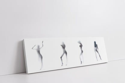 Silhouette of 4 Women-Canvas Printed-Abstract Wall Art
