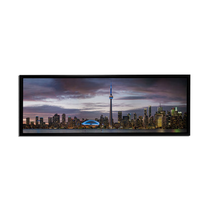 Sunset of Toronto, CN tower, Roger Center-Cities Skyline-RGB varnish