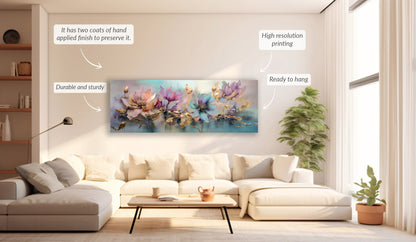 Flowers Canvas Art - Floral Symphony-Wall decor