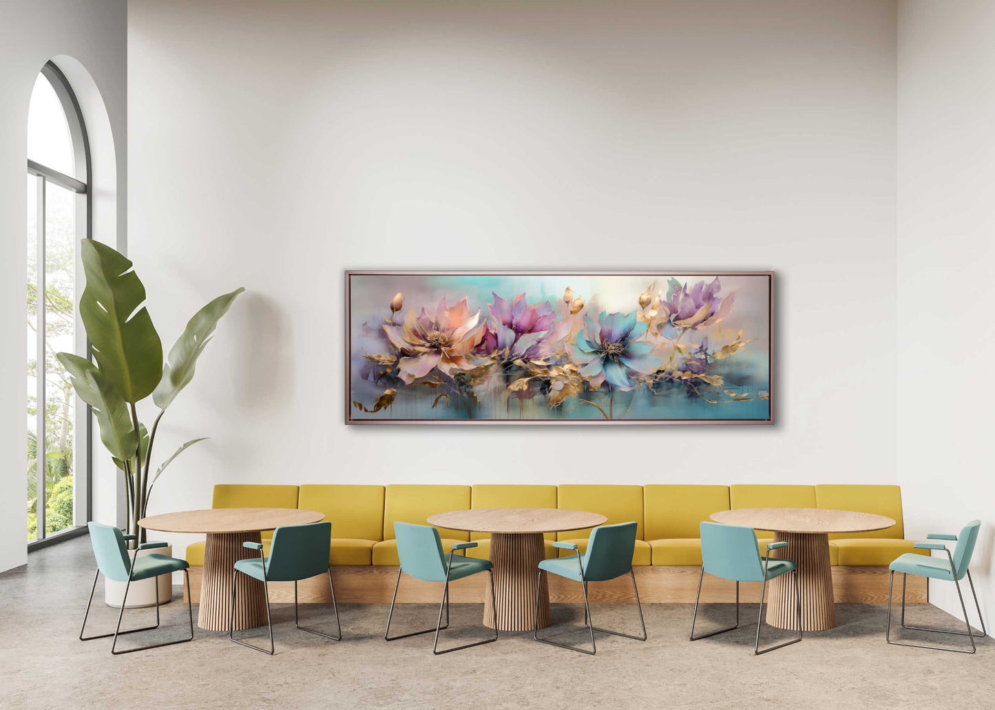 Flowers Canvas Art - Floral Symphony-Wall decor