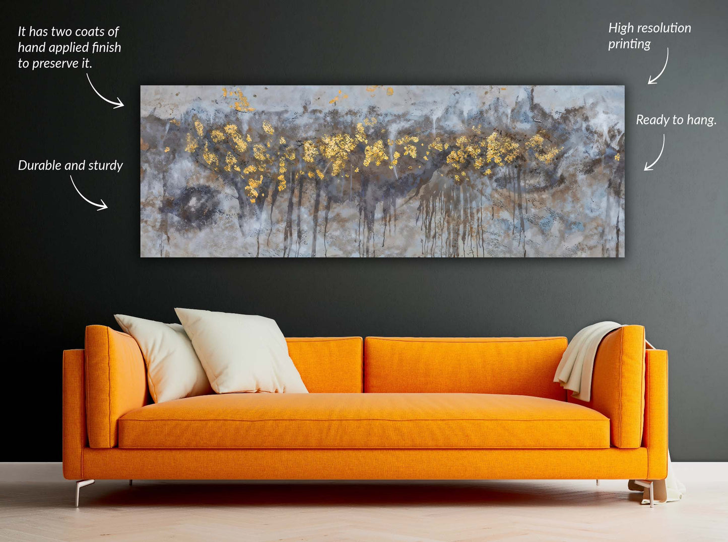 Fine Art- Abstract Trees Canvas-Artwork-Wall ART