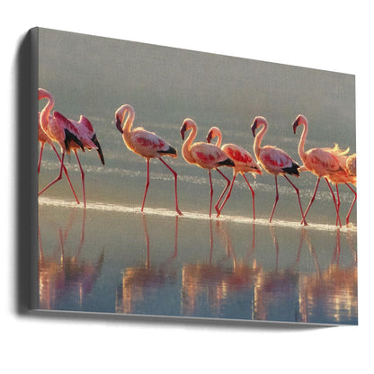  Flamingo Wall Artwork Gallery Wrapped (Ready to Hang)