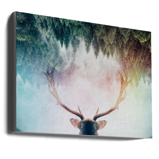  Antler Wall Artwork Gallery Wrapped (Ready to Hang)