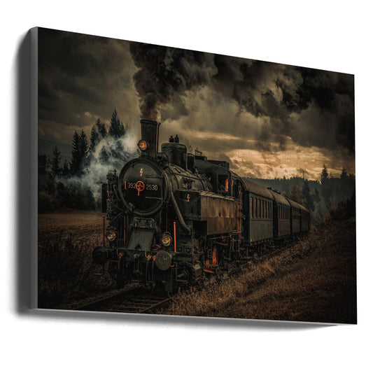  Gold digger train Wall Artwork Gallery Wrapped (Ready to Hang)