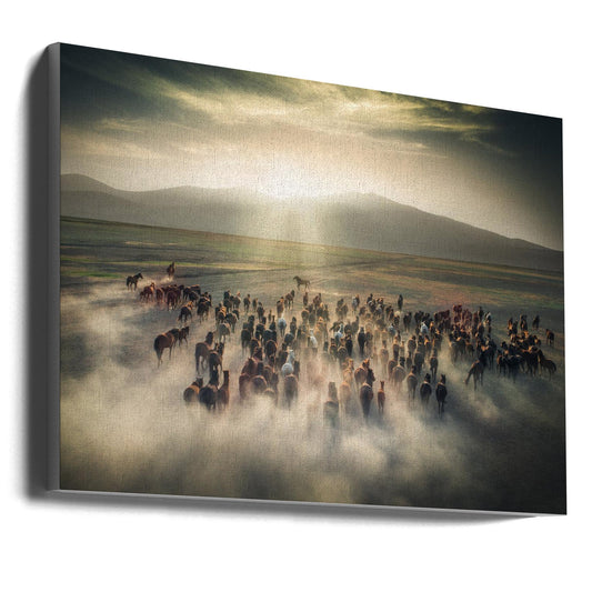  Wild Horses Wall Artwork Gallery Wrapped (Ready to Hang)