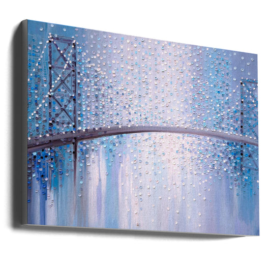  Bridge In the Mist Wall Artwork Gallery Wrapped (Ready to Hang)