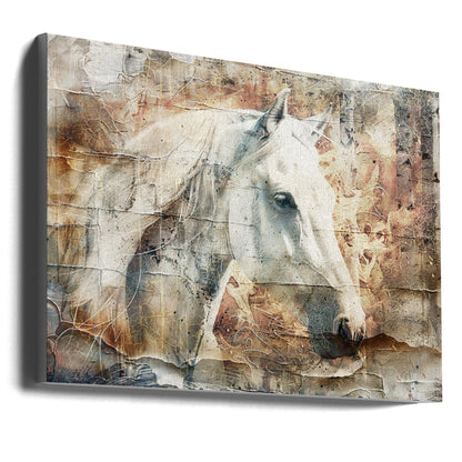  Horse Animal Vintage Art Illustration Wallart 06 Wall Artwork Gallery Wrapped (Ready to Hang)