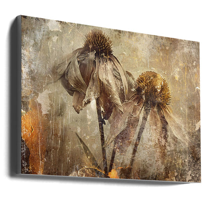  Flower Floral Art Illustration Wallart 082 Wall Artwork Gallery Wrapped (Ready to Hang)