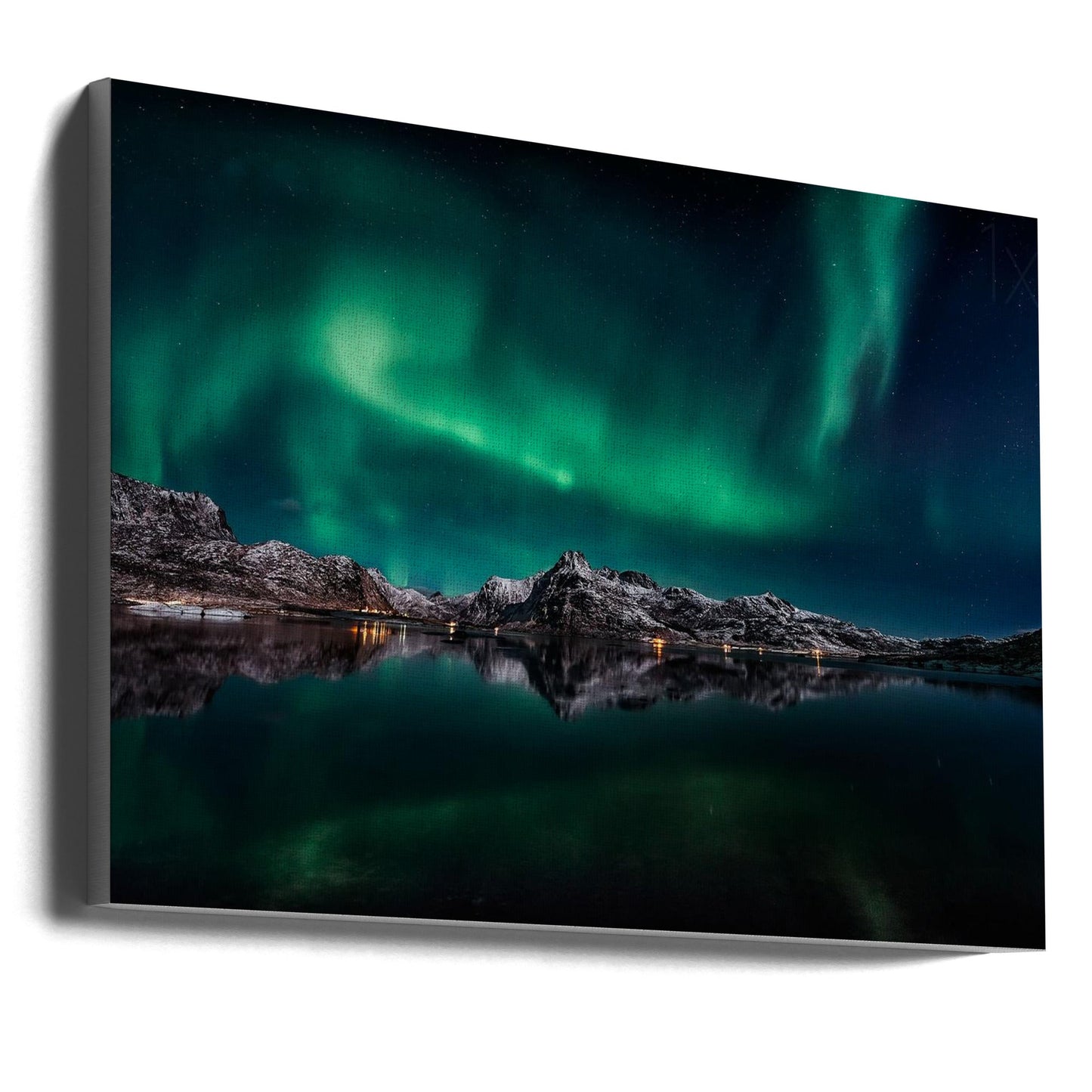  Lofoten Aurora Reflection Wall Artwork Gallery Wrapped (Ready to Hang)